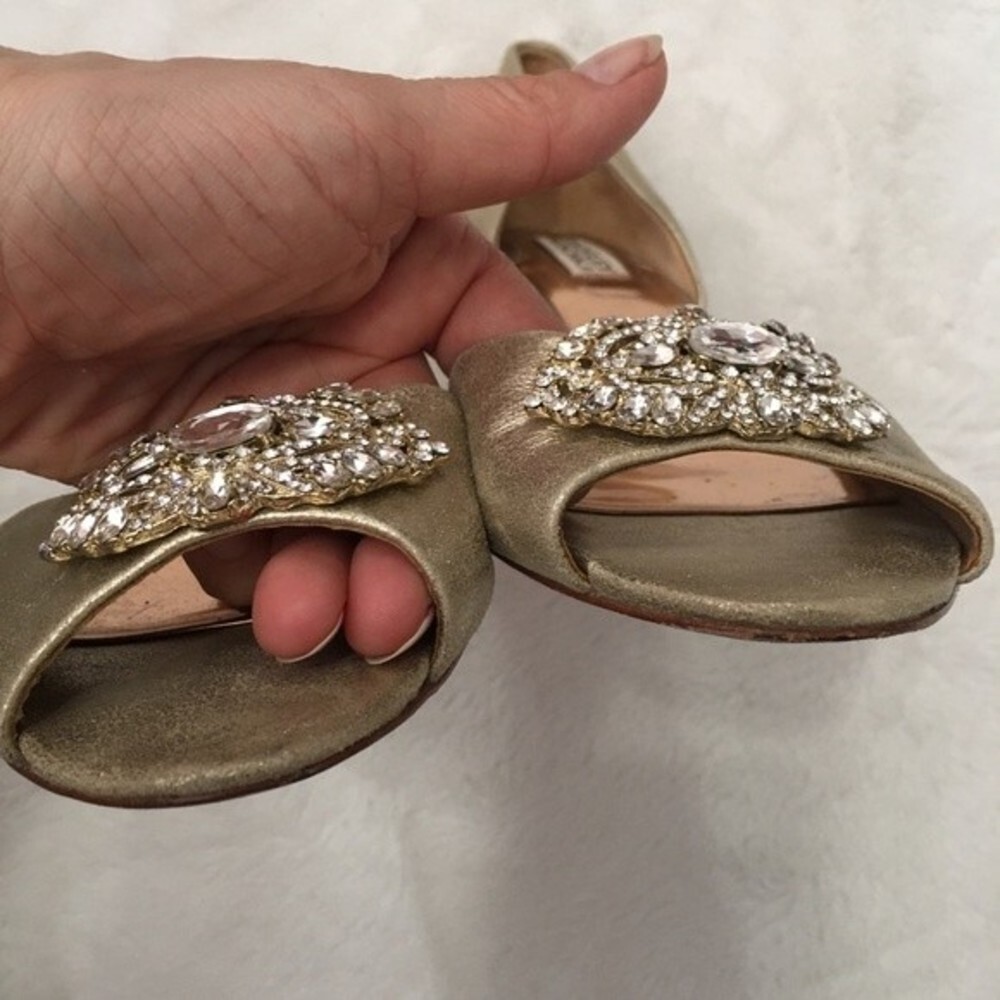 BADGLEY Mischka Davida Open Toe Kitten Heel - Picture 6 of 10